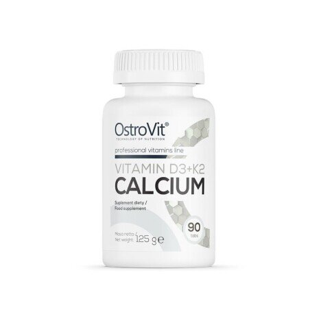 Vitamina D3 + K2 + Calciu 90 Pastile, OstroVit